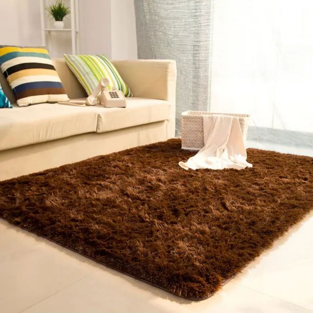 Electronics Repair Desk - VIKAMA Silk Wool Solid Color Living