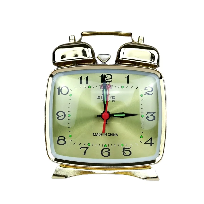 Electronics Repair Desk - Metal Mechanical Alarm Clock Clockwork Vintage