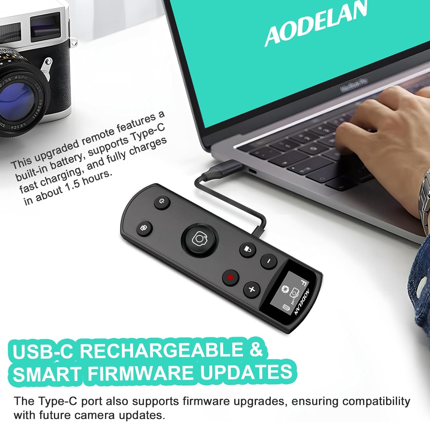 Black USB-C Rechargeable Remot - Fujifilm Camera X-T5 recension och pris