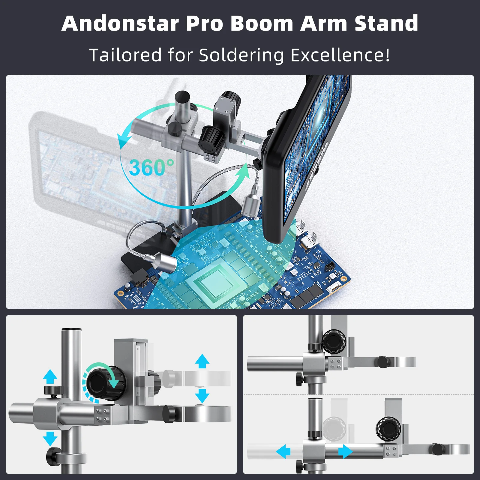 Andonstar AD210S-Pro 4K 60FPS  - Electronics Repair Microscope recension och pris