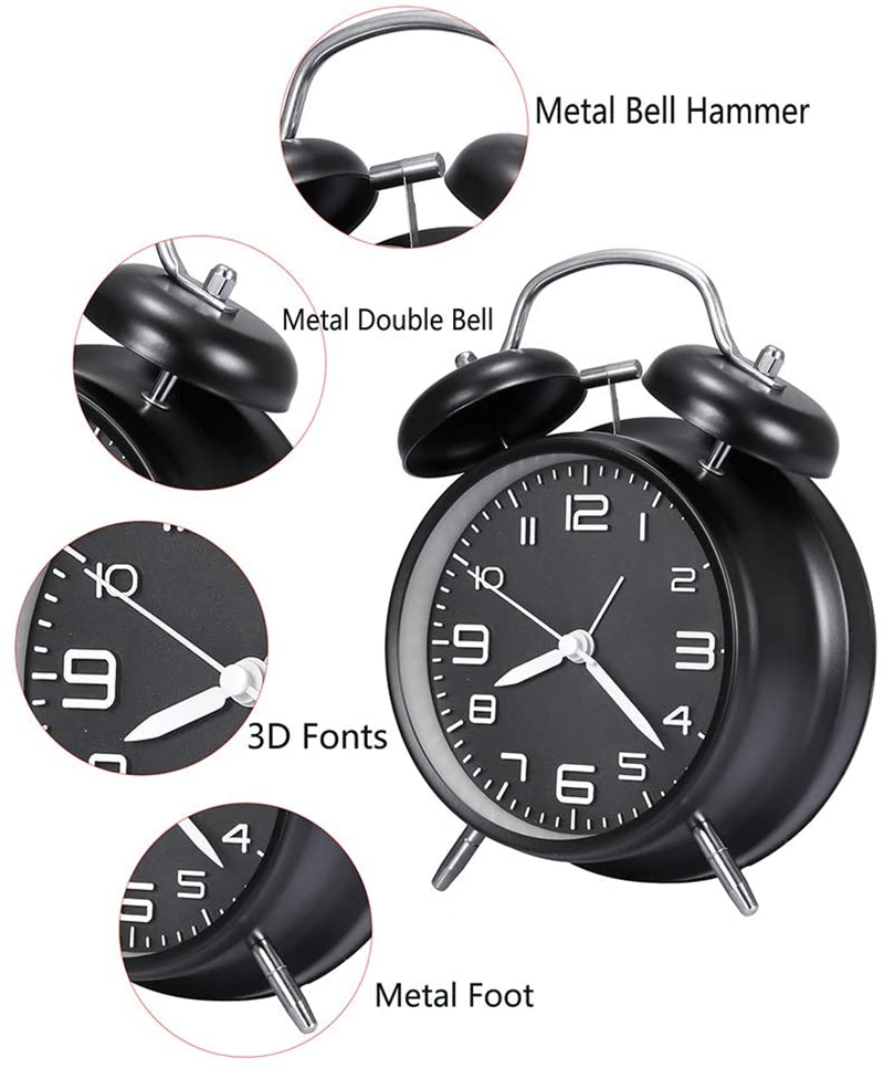 4 Inch Twin Bell Loud Alarm Cl - Electronics Repair Desk recension och pris