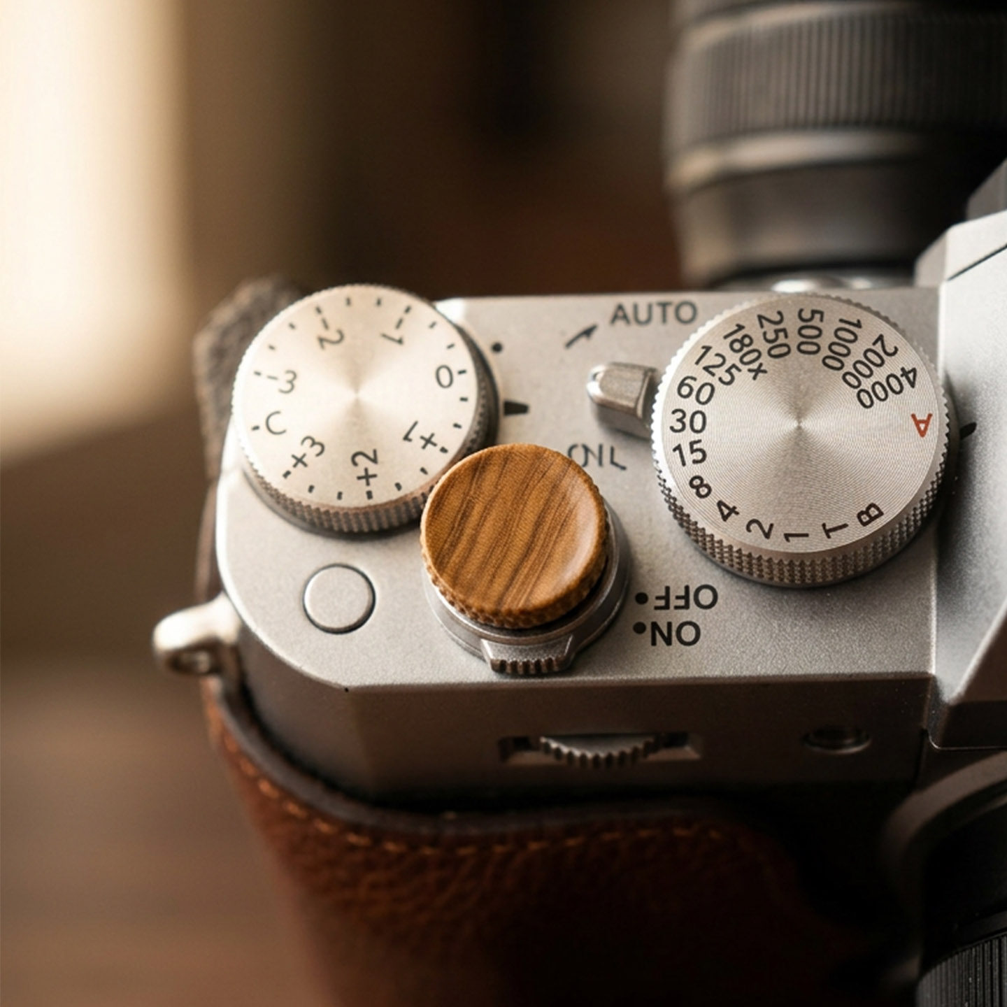 Premium Wood Shutter Button fo - Fujifilm Camera X-T5 recension och pris