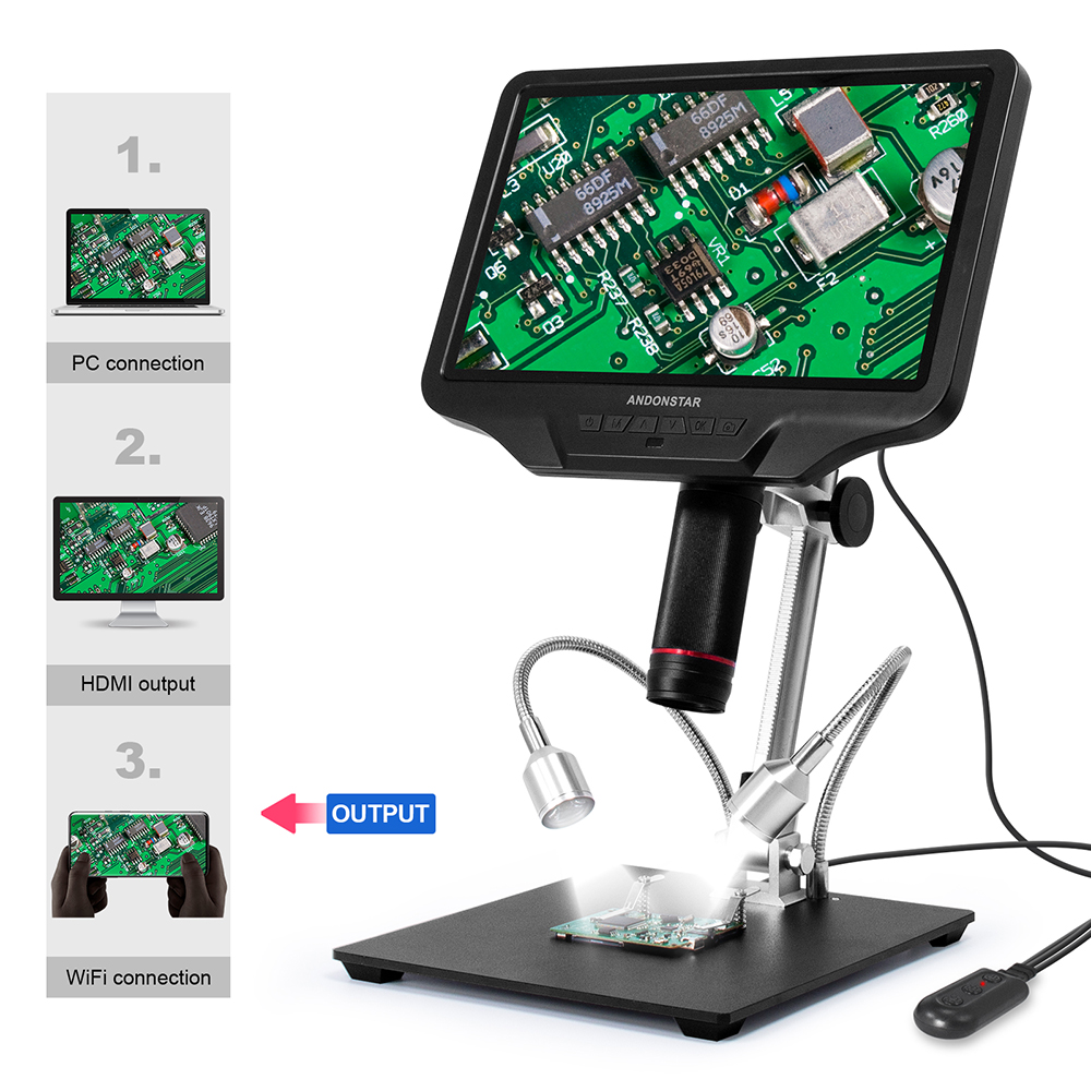 Andonstar AD409 HDMI Digital M - Electronics Repair Microscope recension och pris