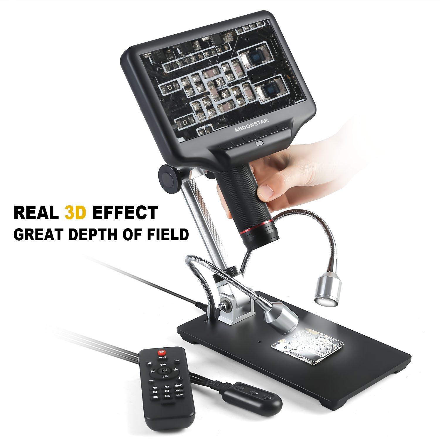 Andonstar AD407 HDMI Soldering - Electronics Repair Microscope recension och pris