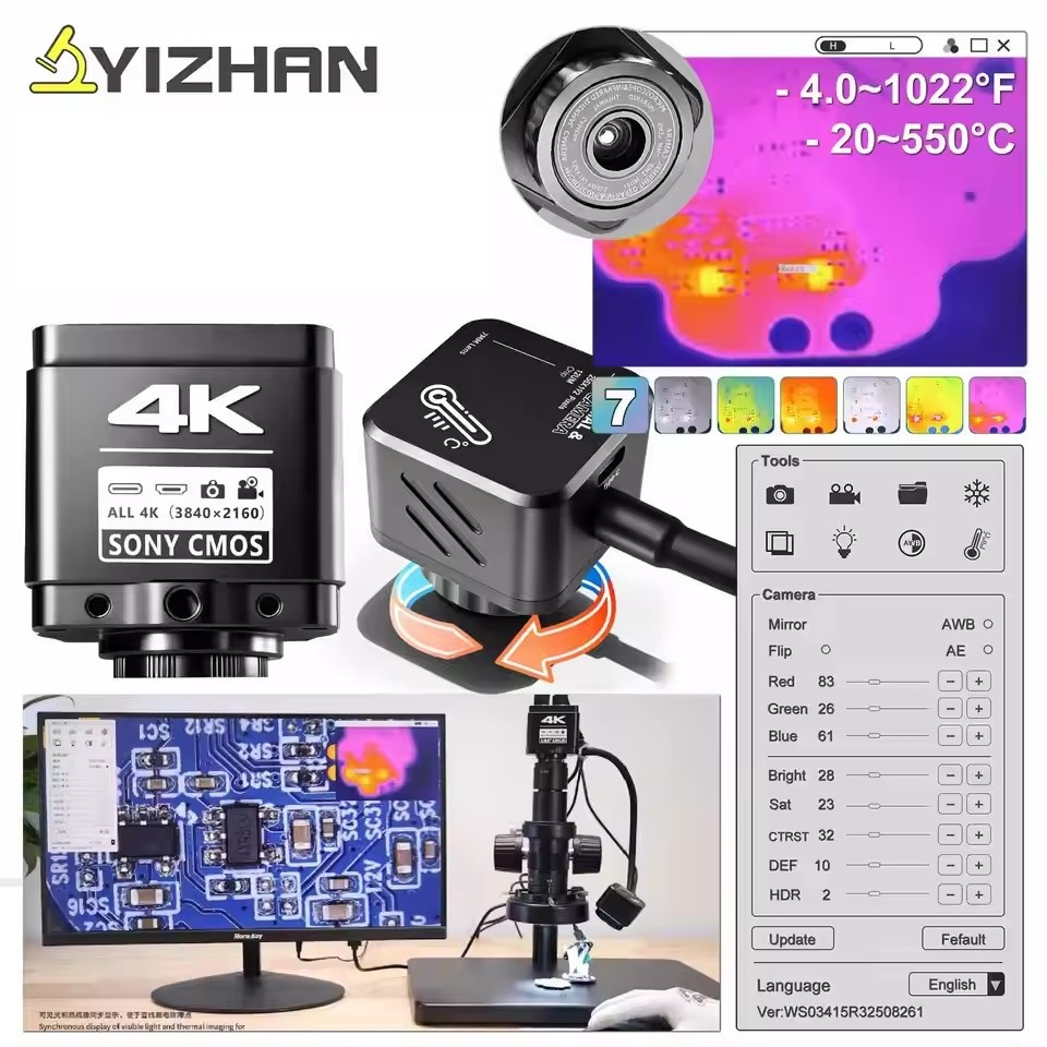 YIZHAN Thermal Imager 256*192  - Electronics Repair Microscope recension och pris